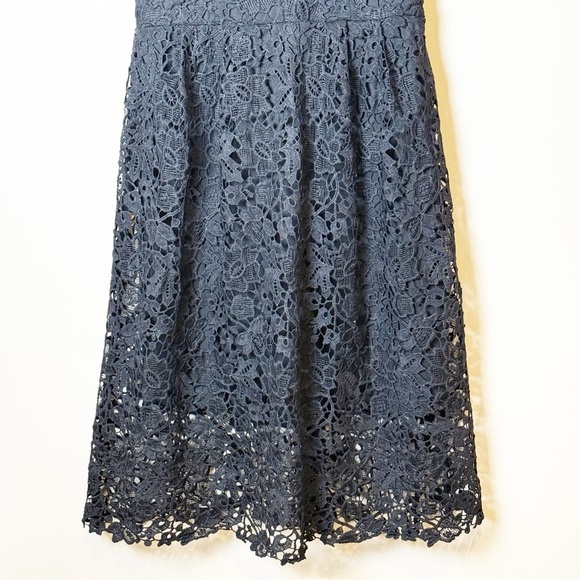 ASTR the Label V-Neck Lace Fit & Flare Dress Black L - Picture 9 of 16